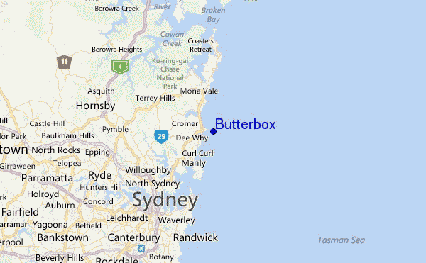 Butterbox Location Map
