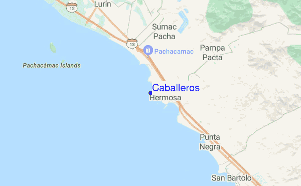 Caballeros location map