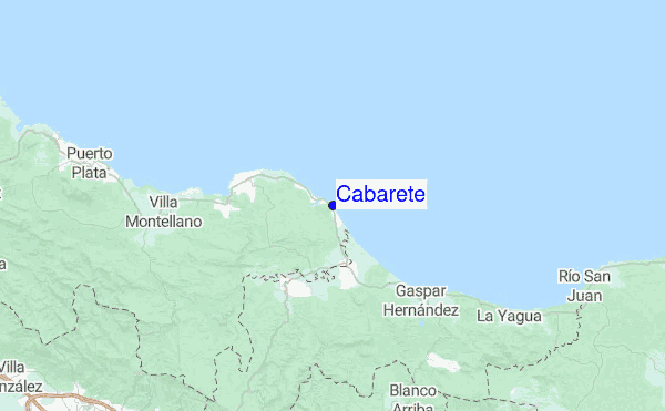 Cabarete Dominican Republic Map Cabarete Surf Forecast And Surf Reports (Amber Coast, Dominican Republic)