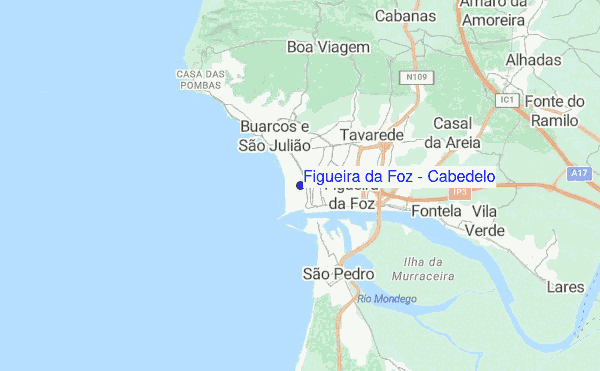 Figueira da Foz - Cabedelo location map