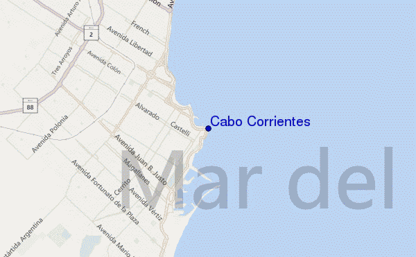 Cabo Corrientes location map
