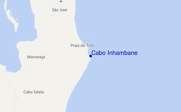 Cabo Inhambane location map