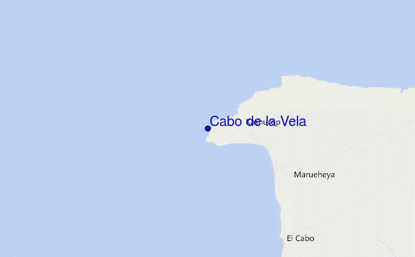 Cabo de la Vela location map