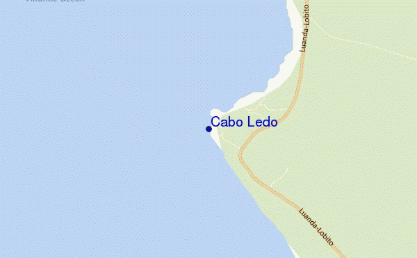Cabo Ledo location map