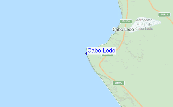 Cabo Ledo location map