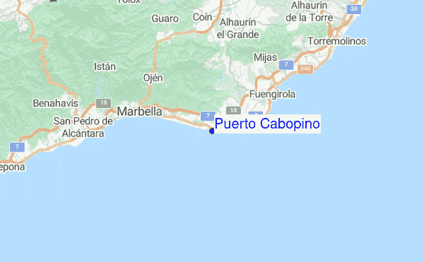 Puerto Cabopino Location Map