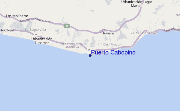 Puerto Cabopino location map