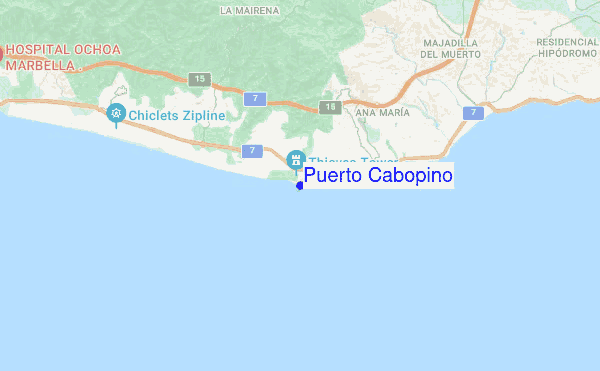 Puerto Cabopino location map