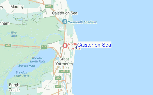 Caister-on-Sea location map