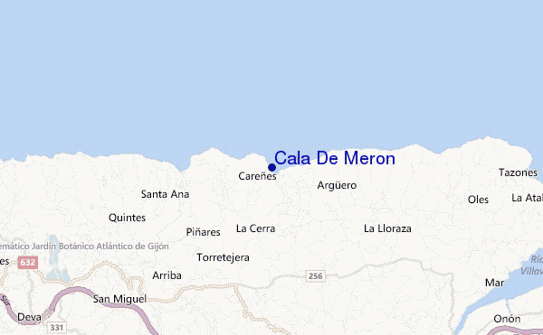 Cala De Meron location map