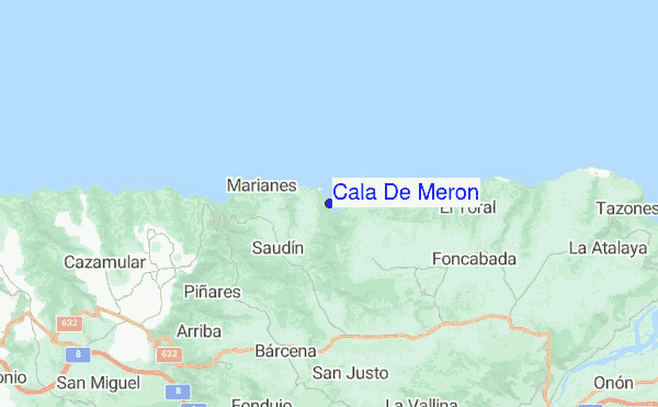 Cala De Meron location map