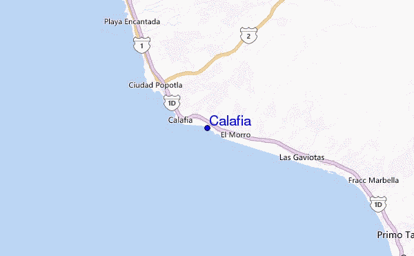 Calafia location map