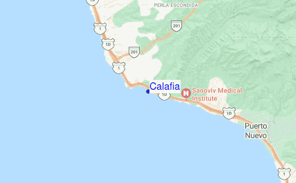 Calafia location map