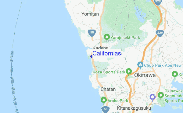 Californias location map