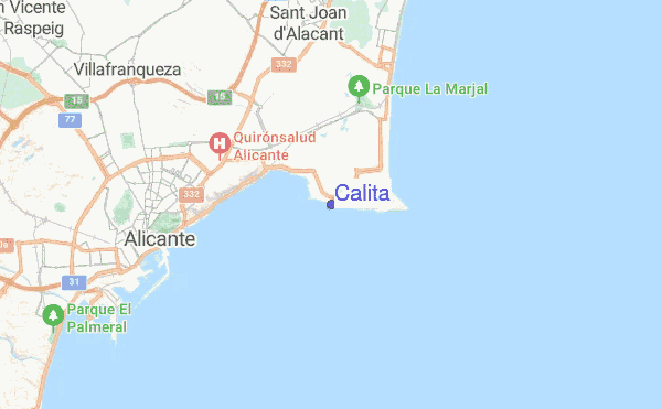 Calita location map