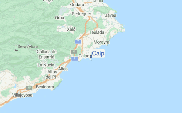 Calp Location Map