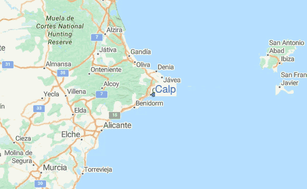 Calp Surf Forecast and Surf Reports (Valencia, Spain)