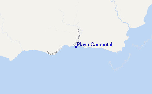 Playa Cambutal location map
