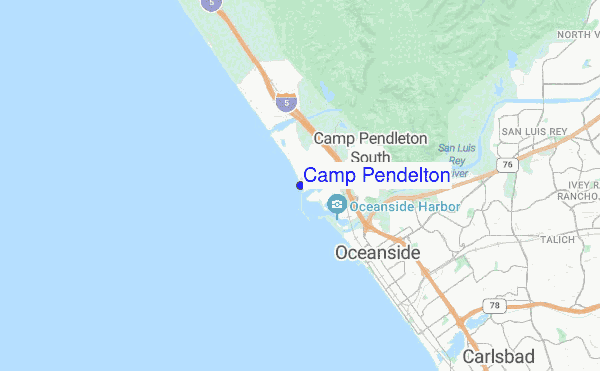 Camp Pendelton location map