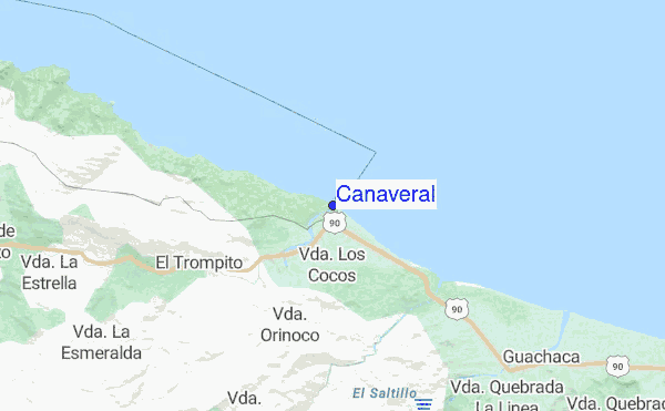 Cañaveral location map