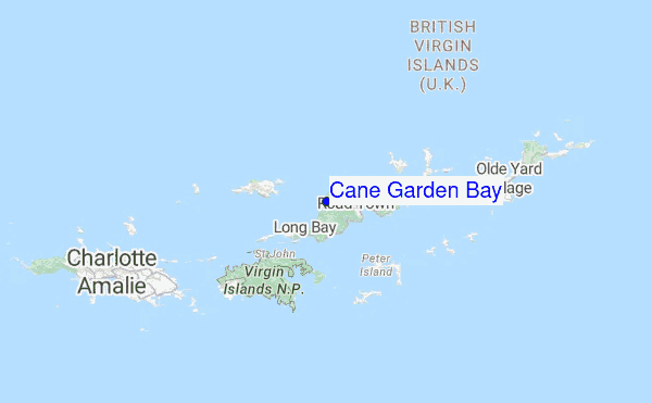 Cane Garden Bay Location Map