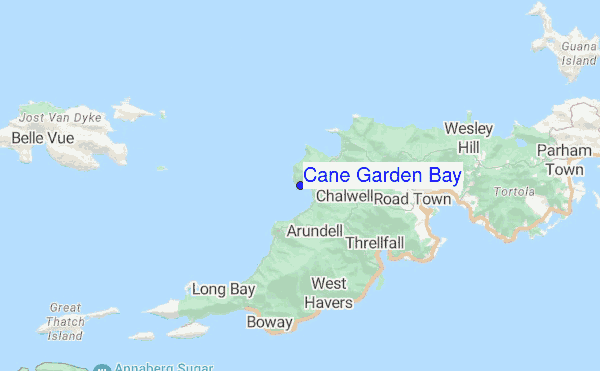 Cane Garden Bay location map