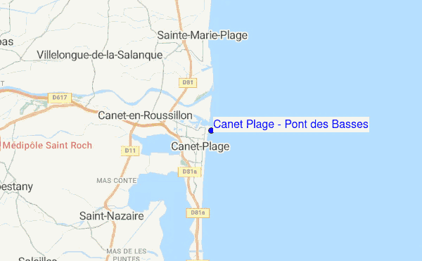 Canet Plage - Pont des Basses location map