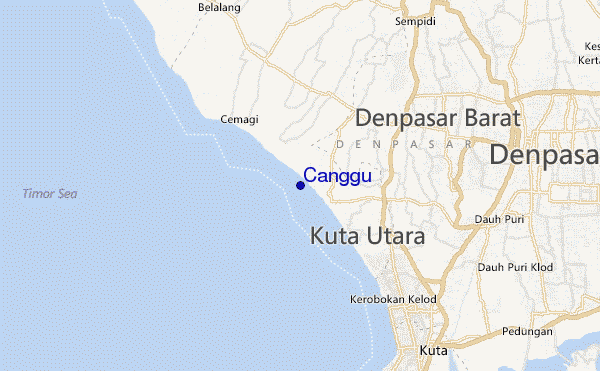 Canggu location map