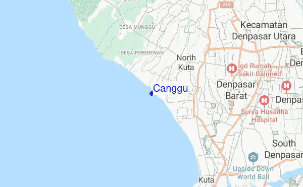 Canggu location map