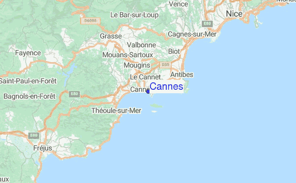 Cannes Location Map