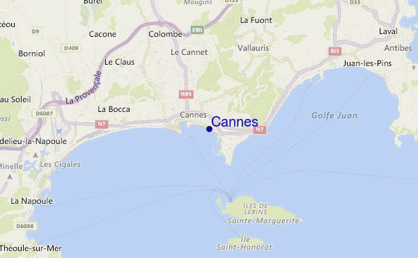 Cannes location map