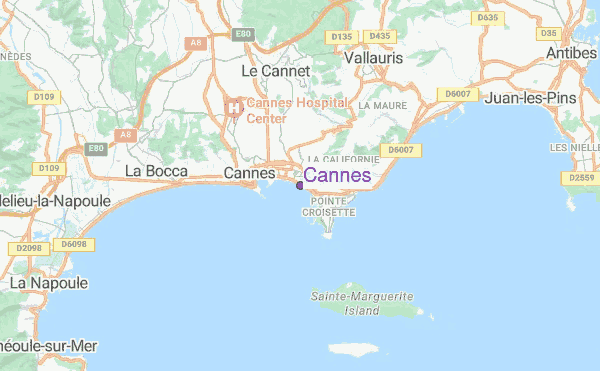 Cannes location map