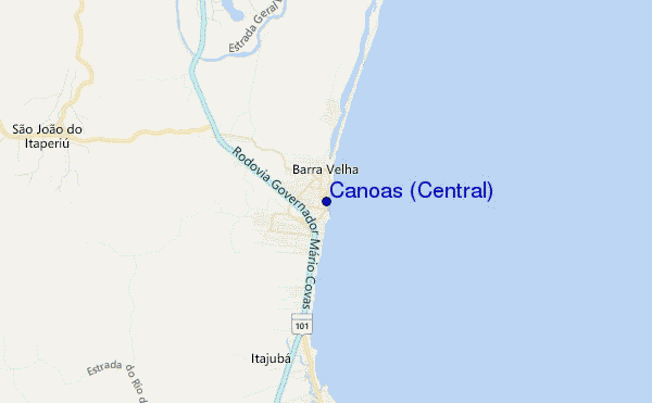 Canoas (Central) location map