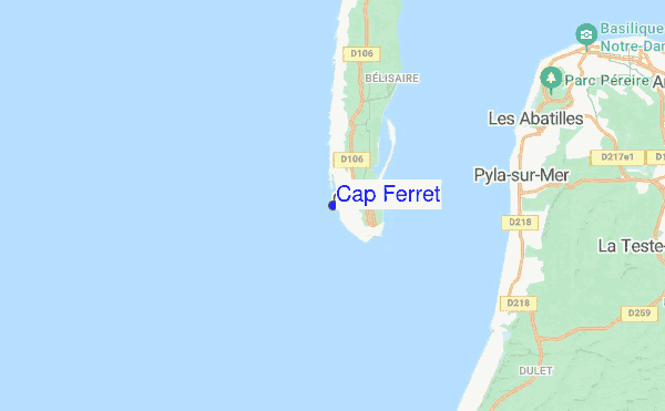 Cap Ferret location map