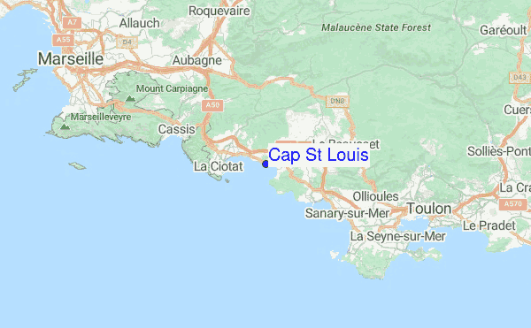 Cap St Louis Location Map