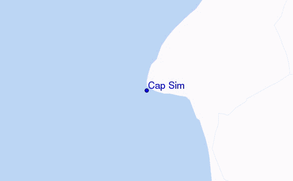 Cap Sim location map