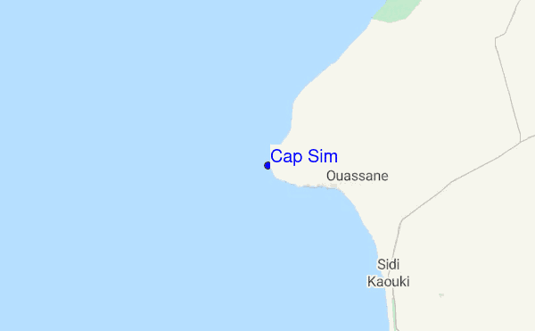 Cap Sim location map