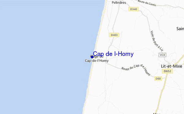 Cap de l'Homy location map