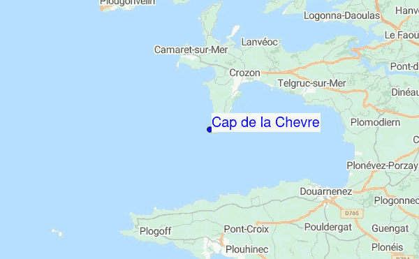 Cap de la Chevre Location Map