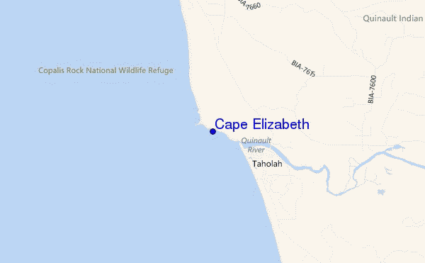 Cape Elizabeth location map
