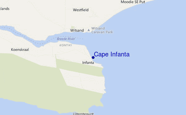 Cape Infanta location map