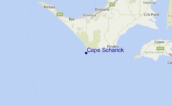 Cape Schanck Location Map