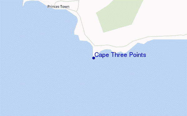 Cape Three Points location map