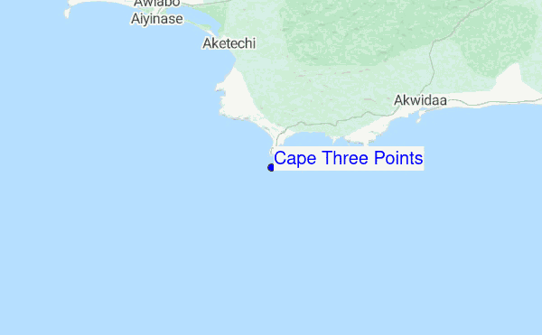 Cape Three Points Ghana Map Cape Three Points Surf Forecast And Surf Reports (Gold Coast, Ghana)