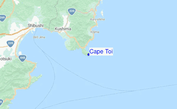 Cape Toi Location Map