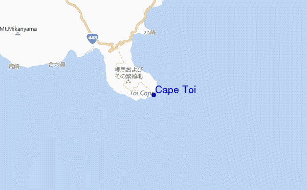 Cape Toi location map