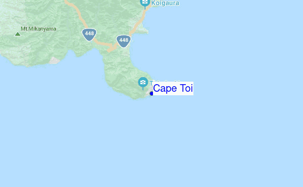 Cape Toi location map