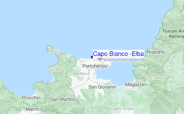 Capo Bianco (Elba) location map