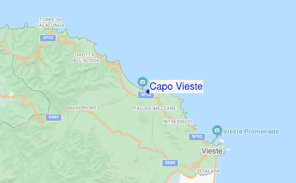 Capo Vieste location map