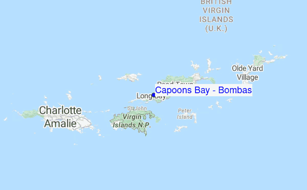 Capoons Bay - Bombas Location Map